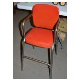 Vintage Cosco Red High Chair/Stool
