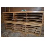 (2) Wooden File Sorting Cabinets 30x12x8' each