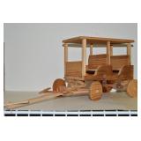 Melvin Beavers Handcrafted Wood 2 Seat Wagon