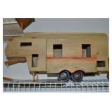 Melvin Beavers Handcrafted Wood 5th Wheel Camper