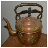 Vintage Moroccan Mixed Metals Teapot