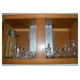 Kitchen Cabinet Contents Lot: Cruets +