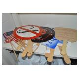 Lot of US Flags + Hand Fans