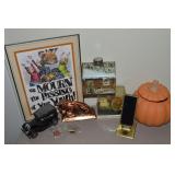 Home Decor Lot w/ Vermont Syrup Tin
