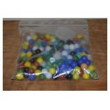Baggie of Vintage Glass Marbles