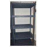 (1) Plano Heavy Duty Plastic 5 Tier Shelf 36x24x72