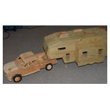 Melvin Beavers Handcrafted Wood Pickup Truck