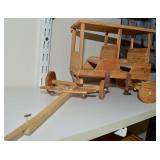 Melvin Beavers Handcrafted Wood Wagon Model