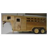 Melvin Beavers Handcrafted Wood Horse Trailer