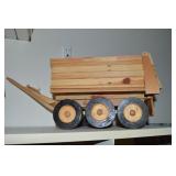 Melvin Beavers Handcrafted Wood Dump Wagon