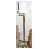 Brass Adjustable Arm 56.5" Tall Floor Lamp