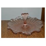 Anchor Hocking Pink Depression Glass Tidbit Tray