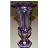 Vtg Moser Alexandrite Neodymium Art Glass Vase