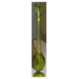 MCM Viking Epic Avocado Green 6 Petal Art Glass