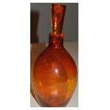 MCM Blenko-style Amberina Art Glass Decanter w/