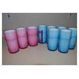 (9) Vintage Melamine Tiki Glasses incl Mug 6'