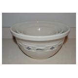 Longaberger Pottery Woven Traditions Classic Blue