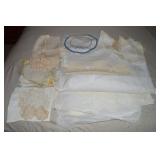 Large Collection of Crochet Work: Doilies, Table