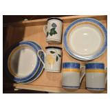 Shelf Contents Lot: Dansk DInnerware w/ Bistro +