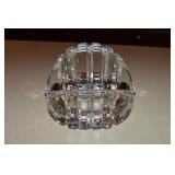 Mikasa Crystal 2pc Parallels Discus Trinket Box 4'