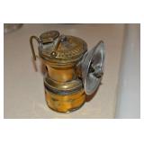 Vintage Universal Auto-Lite Miner's Brass Lantern