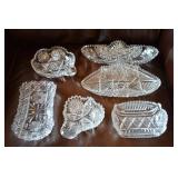 Lot of Antique Cut Glass Service Pieces