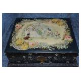 Antique Victorian Celluloid top Cherubs Dresser