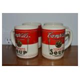 (4) Vintage Ceramic Mugs: Campbell's Tomato Soup
