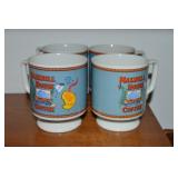 (4) Vintage Ceramic Mugs: Maxwell House Coffee