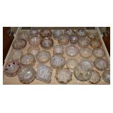 Large Collection of Antique EAPG Mostly Gilt Glass