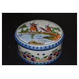 Vtg Delft Poly Handpainted Ceramic Dutch Windmills