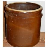 Antique Salt Glaze Stoneware Handled Crock 2 Gal