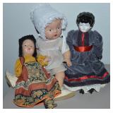 (3) Antique / Vintage Dolls w/ Compo, Porcelain