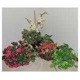 Lot of Home Decor Faux Ivy & Flowers