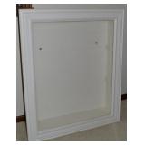 Vtg Handcrafted Whitewashed Wall Mount Curio