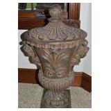 Neoclassical-style Resin Lidded Urn Home Decor/