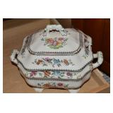 Spode Chinese Rose Footed Tureen w/ Lid 13.25w
