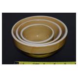 3pc American General Stoneware Small Nesting