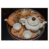 Vintage Japan Lustreware Child's Tea Set +