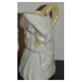 Belleek Irish Porcelain Maiden 5't Cream Pitcher