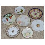 (7) Antique / Vintage Handpainted China Plates