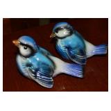 (2) Vintage Goebel Porcelain Blue Bird Figures