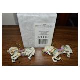 (3) Tobin Fraley Porcelain American Carousel