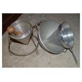Vintage Aluminum Strainers + Wearever Colander