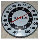 Vtg Ohio Thermometer Co Original Jumbo Dial Wall