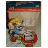 Vtg Fisher Price Toys No 707 Fido Zilo Pull Toy w/