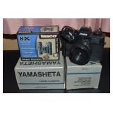 (2) Vtg Yamasheta 35mm Cameras + Tasco Binoculars