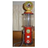 Vtg Jolly Good Ind. Musgo 1920's Visible Gas Pump