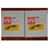 (2) Vtg Acme Ghia Product Chrome Hood Ornaments