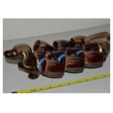 MCM Ceramic Dachshund Weiner Dog Barware